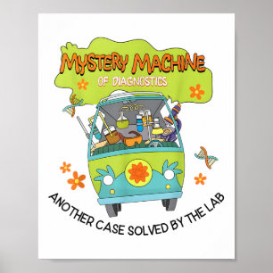 Groovy Mystery Machine Diagnostics Labrador Tech L Poster