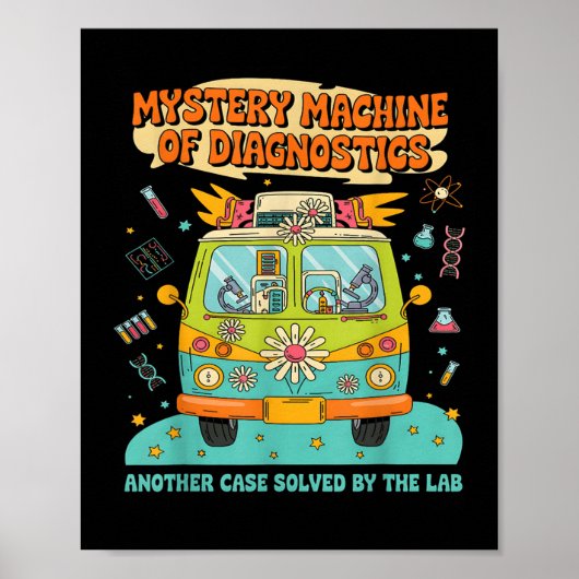Groovy Mystery Machine Diagnostics Labrador Tech L Poster (Vorne)