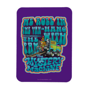 Groovy Mystery Machine Fam Graphic Magnet