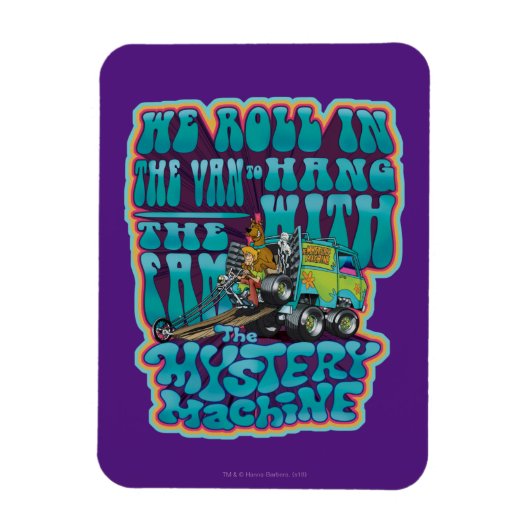 Groovy Mystery Machine Fam Graphic Magnet (Vertikal)