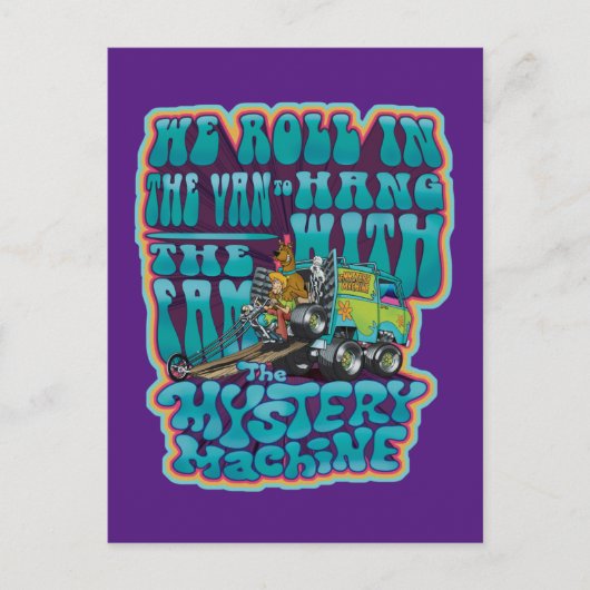 Groovy Mystery Machine Fam Graphic Postkarte (Vorderseite)
