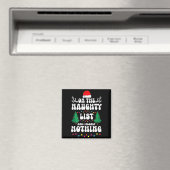 Groovy Naughty List Christmas Xmas Santa Mens Wome Magnet (In Situ (Geschirrspüler))