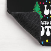 Groovy Naughty List Christmas Xmas Santa Mens Wome Mousepad (Ecke)