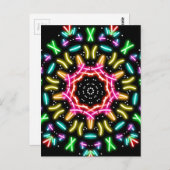 Groovy Neon Postkarte (Vorne/Hinten)