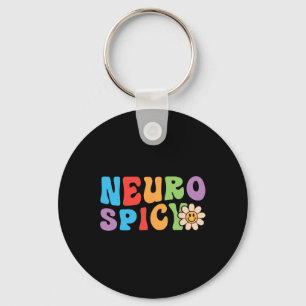 Groovy Neurospicy - Neurodivergente Adhs Asd Autis Schlüsselanhänger