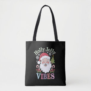 Groovy Niedlich Santa Claus Holly Jolly Vibes Xmas Tasche