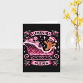 Groovy Nk Christmas Candy Sleigh Girl Gingerbread Karte (Gelbe Blume)