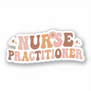 Groovy Nurse Practitioner, NP Krankenpflege Aufkleber