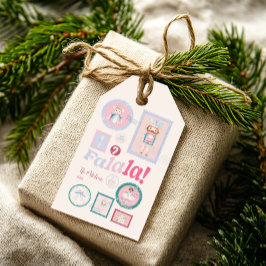 Groovy Nutcracker Retro Pastel Christmas Geschenkanhänger