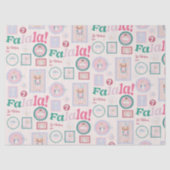 Groovy Nutcracker Retro Pastel Christmas Seidenpapier (Vorderseite)