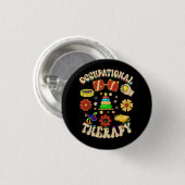 Groovy Occupational Therapy Ot Month Button (Vorne & Hinten)