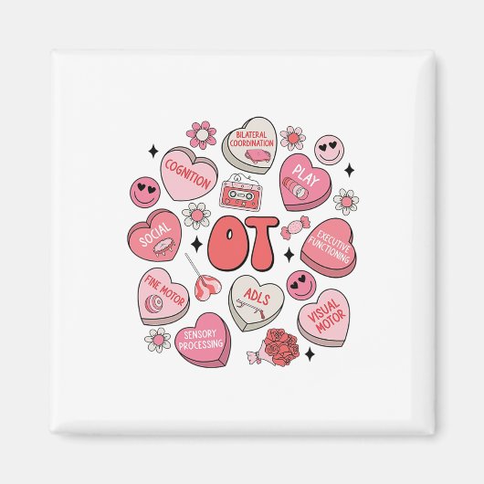 Groovy Occupational Therapy Valentine Ot Conversat Magnet (Vorne)