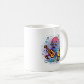 Groovy Octopus Tasse | Hippie Retro farbiges Gesch (VorderseiteRechts)