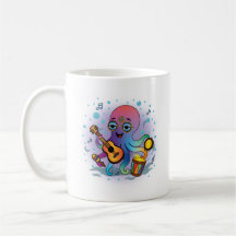 Groovy Octopus Tasse | Hippie Retro farbiges Gesch