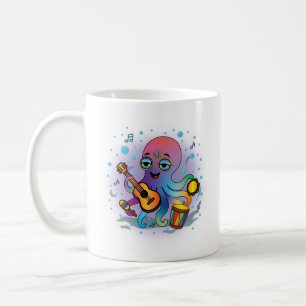 Groovy Octopus Tasse   Hippie Retro farbiges Gesch