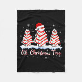 Groovy Oh Christmas Tree Cakes Debbie Beckey Jen C Fleecedecke (Vorderseite)