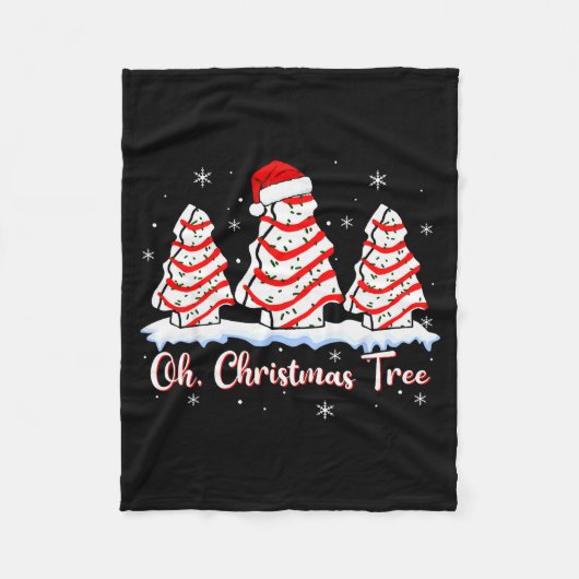 Groovy Oh Christmas Tree Cakes Debbie Beckey Jen C Fleecedecke (Vorderseite)