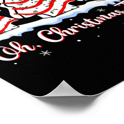 Groovy Oh Christmas Tree Cakes Debbie Beckey Jen C Poster (Ecke)