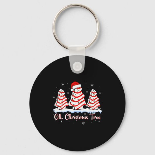 Groovy Oh Christmas Tree Cakes Debbie Beckey Jen C Schlüsselanhänger (Vorderseite)