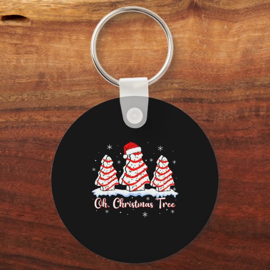 Groovy Oh Christmas Tree Cakes Debbie Beckey Jen C Schlüsselanhänger (Vorderseite)