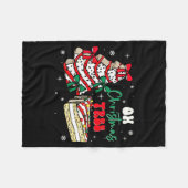 Groovy Oh Christmas Tree Cakes Debbie Becky Jen Ca Fleecedecke (Vorderseite (Horizontal))