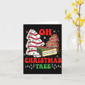 Groovy Oh Christmas Tree Cakes Debbie Becky Jen Ca Karte (Gelbe Blume)
