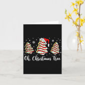 Groovy Oh Christmas Tree Cakes Debbie Becky Jen Ca Karte (Gelbe Blume)