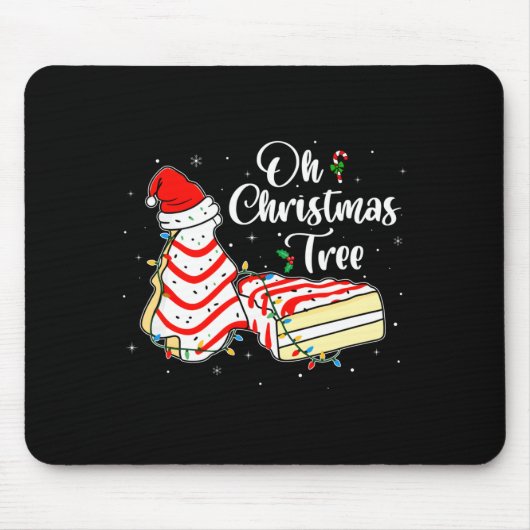 Groovy Oh Christmas Tree Cakes Debbie Becky Jen Ca Mousepad (Vorne)