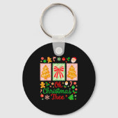 Groovy Oh Christmas Tree Cakes Debbie Becky Jen Ca Schlüsselanhänger (Vorderseite)