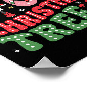 Groovy Oh Christmas Tree Cakes Funny Xmas Cake Lov Poster (Ecke)