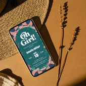 Groovy Oh Girl! Under the Sea Retro Baby Shower Einladung