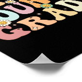 Groovy Oh Hey, 4. Klasse zurück zum Schullehrer Poster (Ecke)