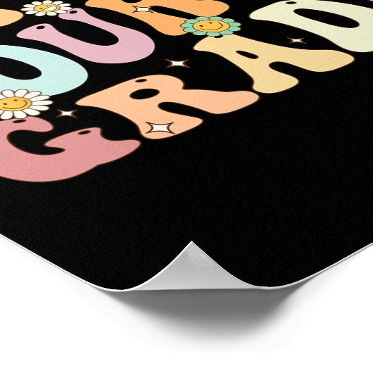 Groovy Oh Hey, 4. Klasse zurück zum Schullehrer Poster (Ecke)