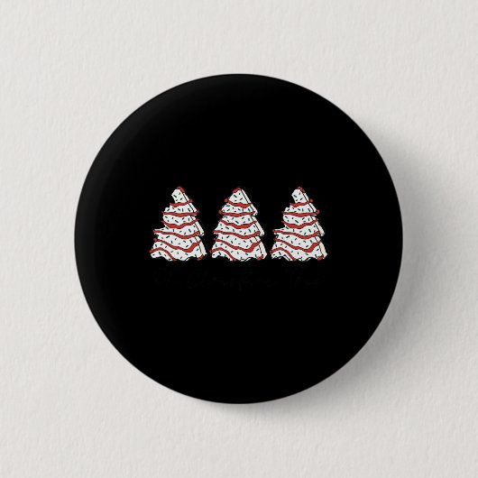 Groovy Oh Weihnachtsbaum Xmas Lights Fun Tree Cake Button (Vorderseite)