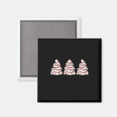 Groovy Oh Weihnachtsbaum Xmas Lights Fun Tree Cake Magnet (Vorderseite/Rückseite)