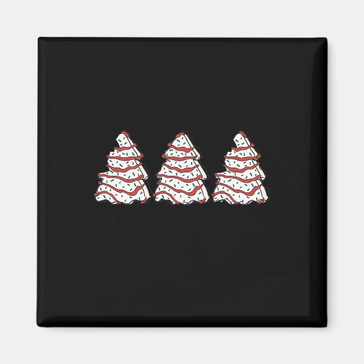 Groovy Oh Weihnachtsbaum Xmas Lights Fun Tree Cake Magnet (Vorne)