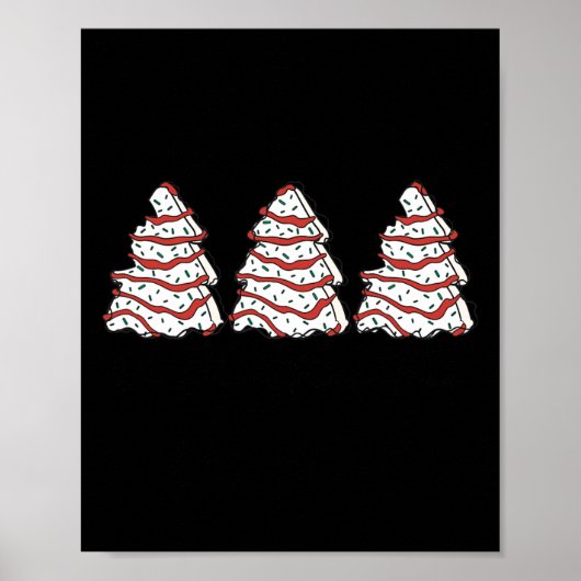 Groovy Oh Weihnachtsbaum Xmas Lights Fun Tree Cake Poster (Vorne)