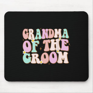 Groovy Oma des Bräutigams Hochzeitsdusche Oma Mousepad