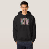 Groovy Oma des Polterabends Grandmo Hoodie (Vorne ganz)