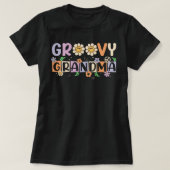 Groovy Oma T - Shirt, Funny Oma Squad T-Shirt (Design vorne)