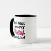 Groovy Oma Tasse (Vorderseite Links)
