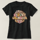 Groovy Oma Vintag Leopard T - Shirt (Design vorne)
