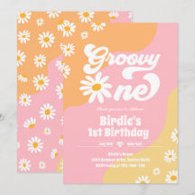 Groovy One 1. Geburtstag Party Boho Floral Daisy