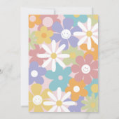 Groovy One Birthday Einladung | Groovy Birthday (Rückseite)