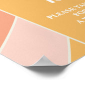 Groovy One Boho Sunshine 1st Birthday Time Kapsel Poster (Ecke)