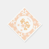 Groovy One Daisy 1. Geburtstag Serviette (Ecke)