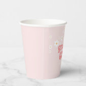 Groovy One daisy boho erste Geburtstagspacketasse Pappbecher (Rechts)