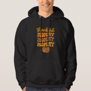 Groovy One Dankbare Mutti Kürbis-Saison Herbst Als Hoodie