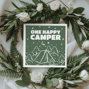 Groovy One Happy Camper Geburtstag Servietten