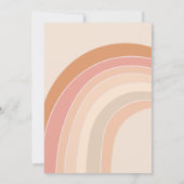 Groovy One Peace Liebe Party Rainbow Birthday Part Einladung (Rückseite)